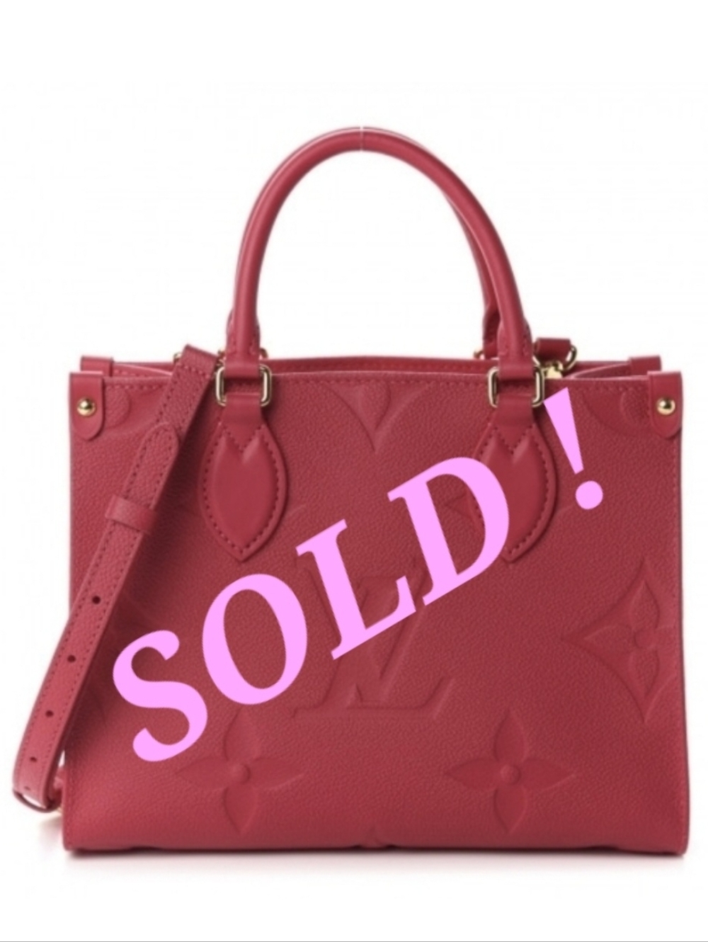 Louis Vuitton Onthego PM – Freesia Pink (Empreinte, Rare)